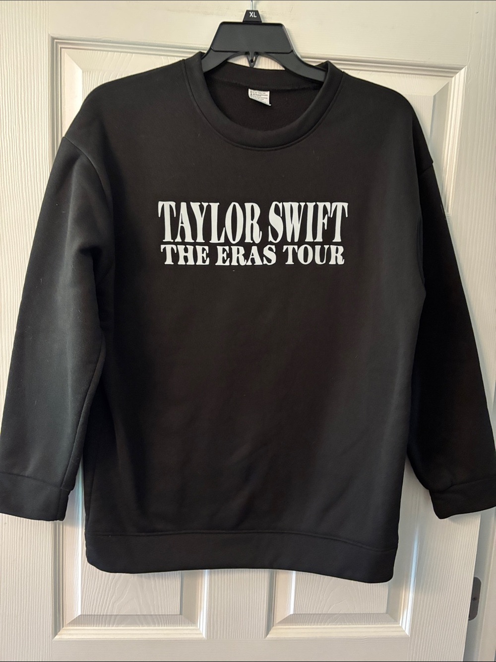 Taylor Swift Black Crewneck 'The Eras Tour' Sweatshirt